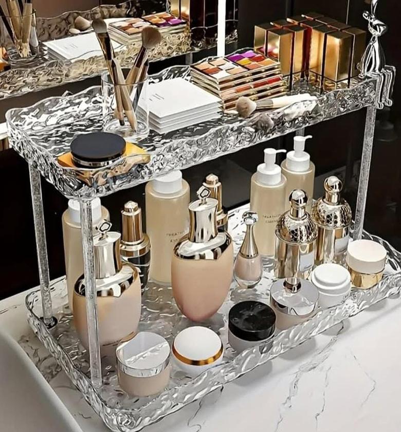 Two tier organizing rack.  image