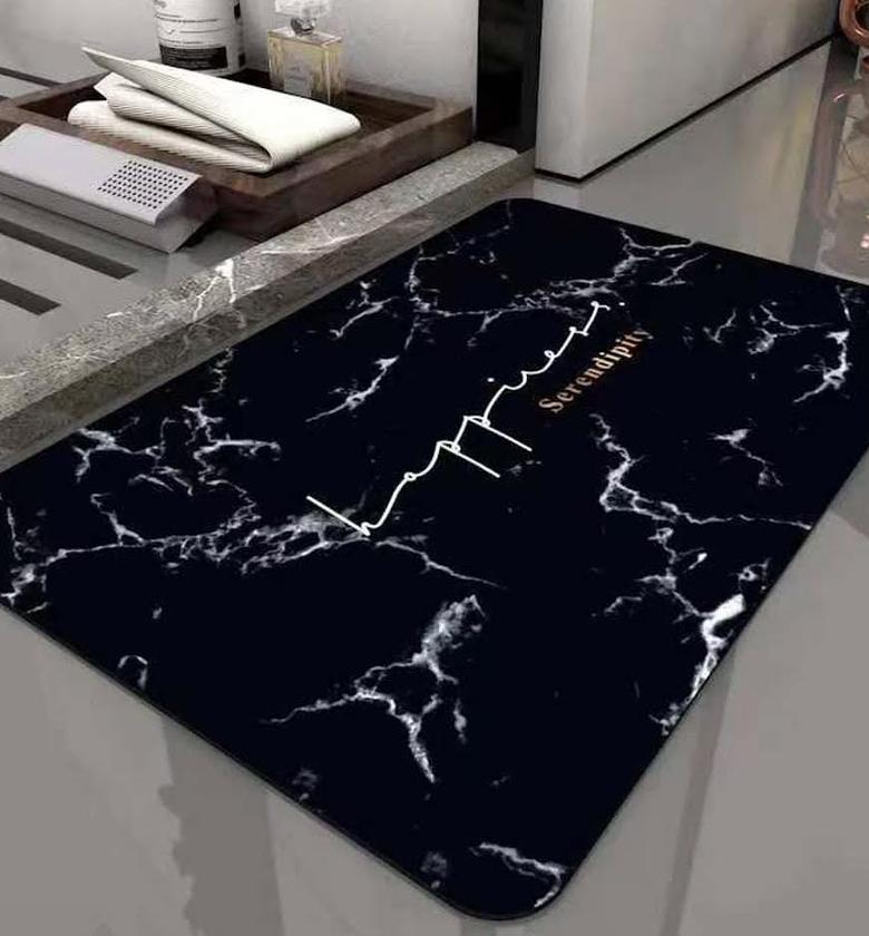 Super Absorbent Bath Mat Non Slip Quick Drying Bathroom Rug image