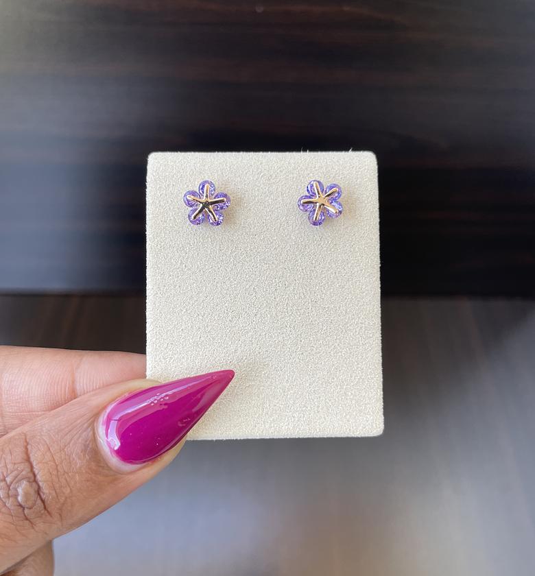 Tessa Stud Earrings (LILAC) image
