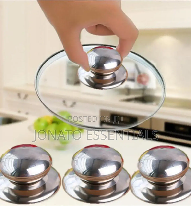 Stainless Steel Lid Replacement Knob, Pot Lid Handle image
