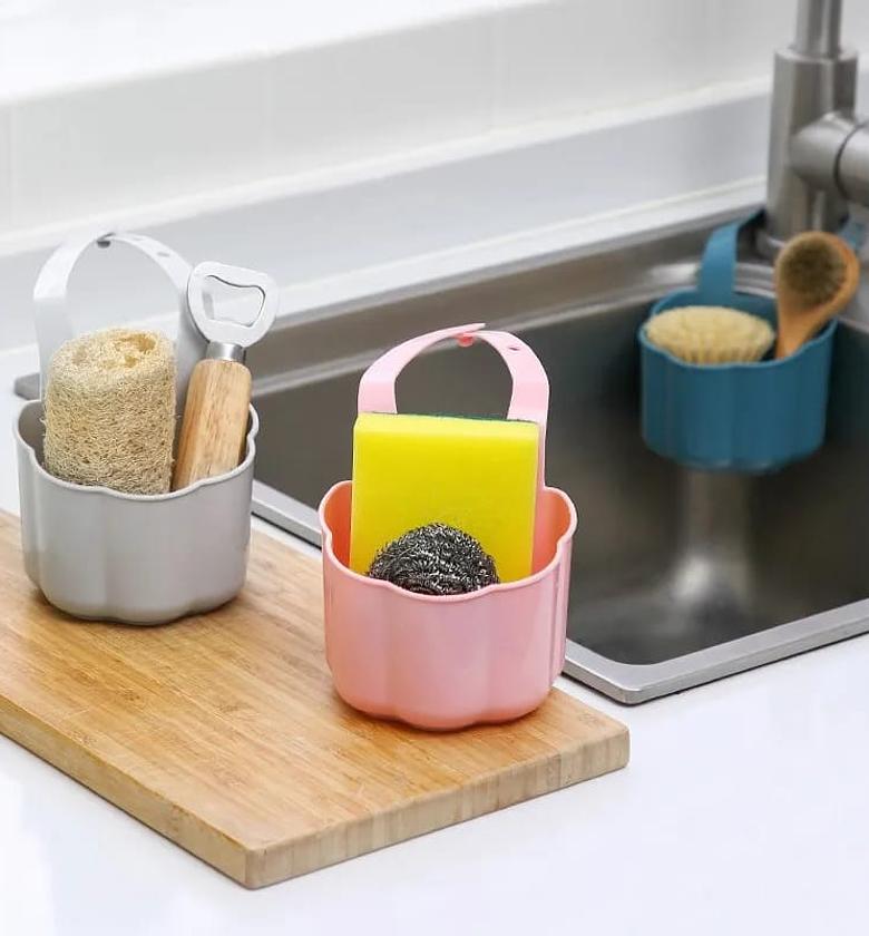 Kitchen Sink Drainer Basket Soap Sponge image
