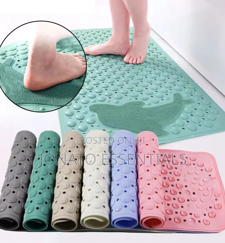 Bathroom Anti-Slip Mat With a Foot Brush image