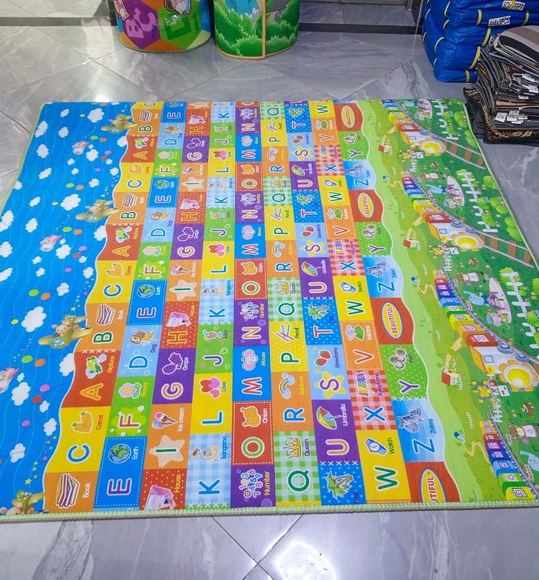 Baby Crawl Play Mat or Kids Educational Rug 1.9m×2m image