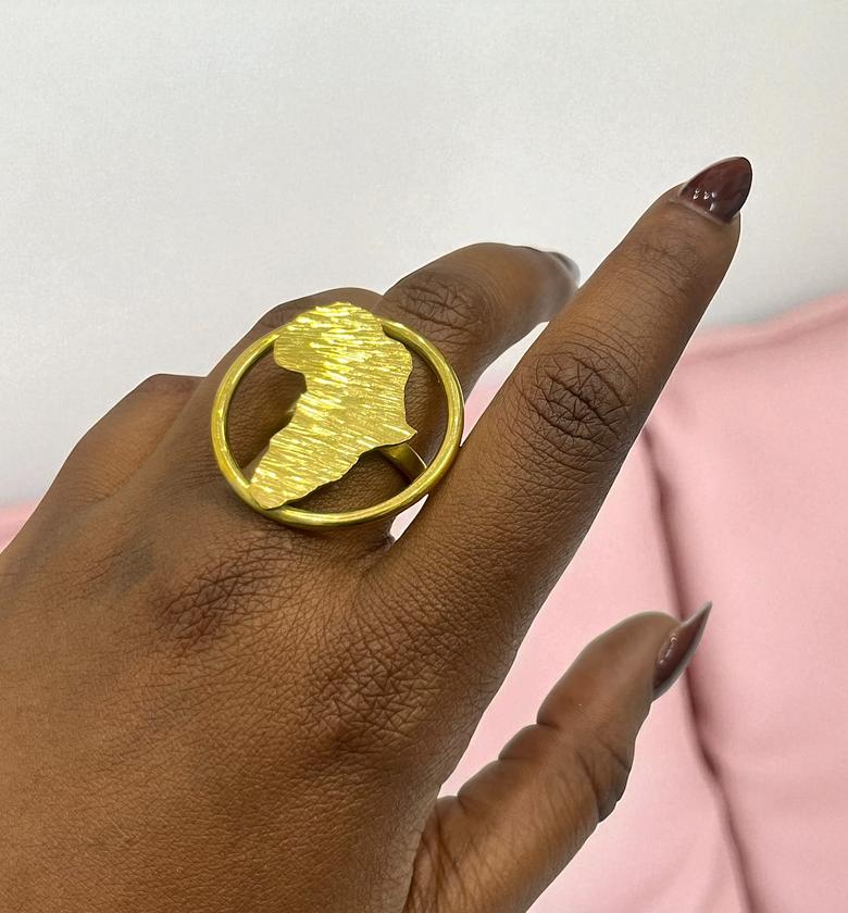 Amara Brass Ring Adjustable  image