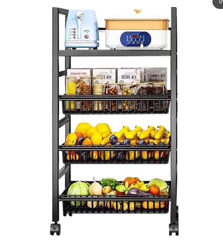Metallic vegetable rack/organizer image