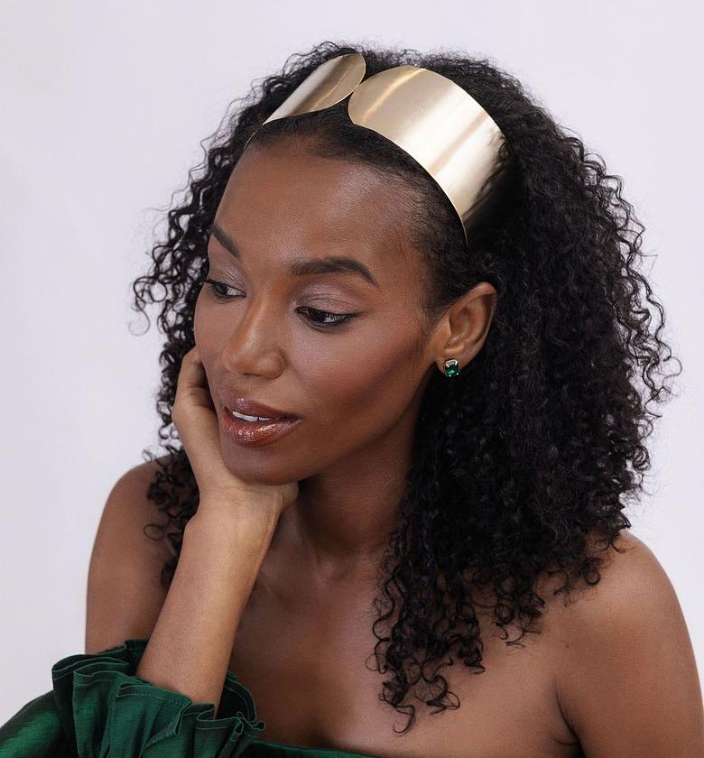 Wide Brass Headbands image