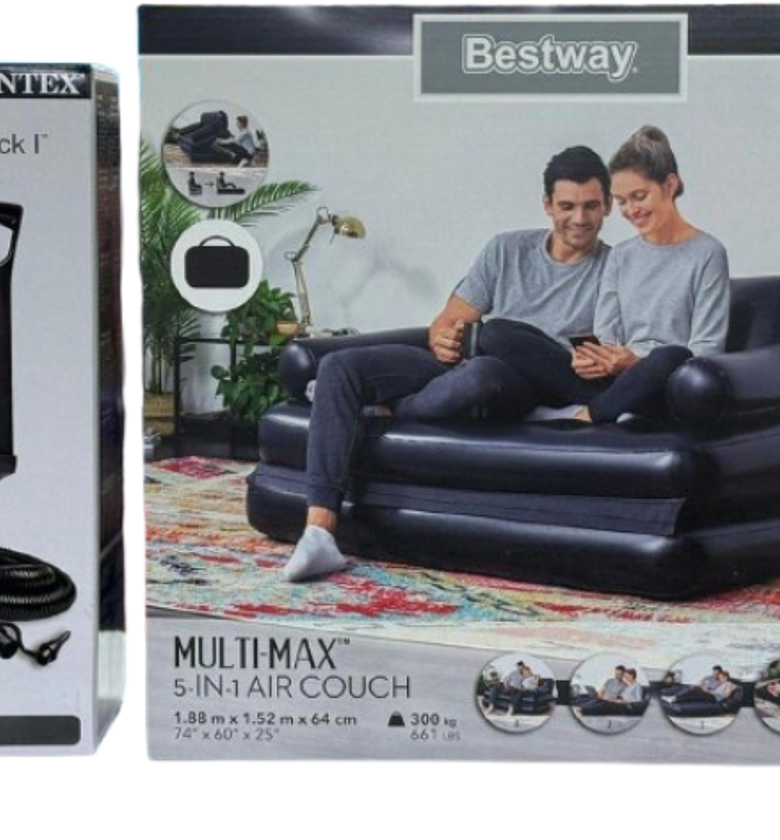 5in1 Inflatable Multifunction sofa-bed with manual pump image