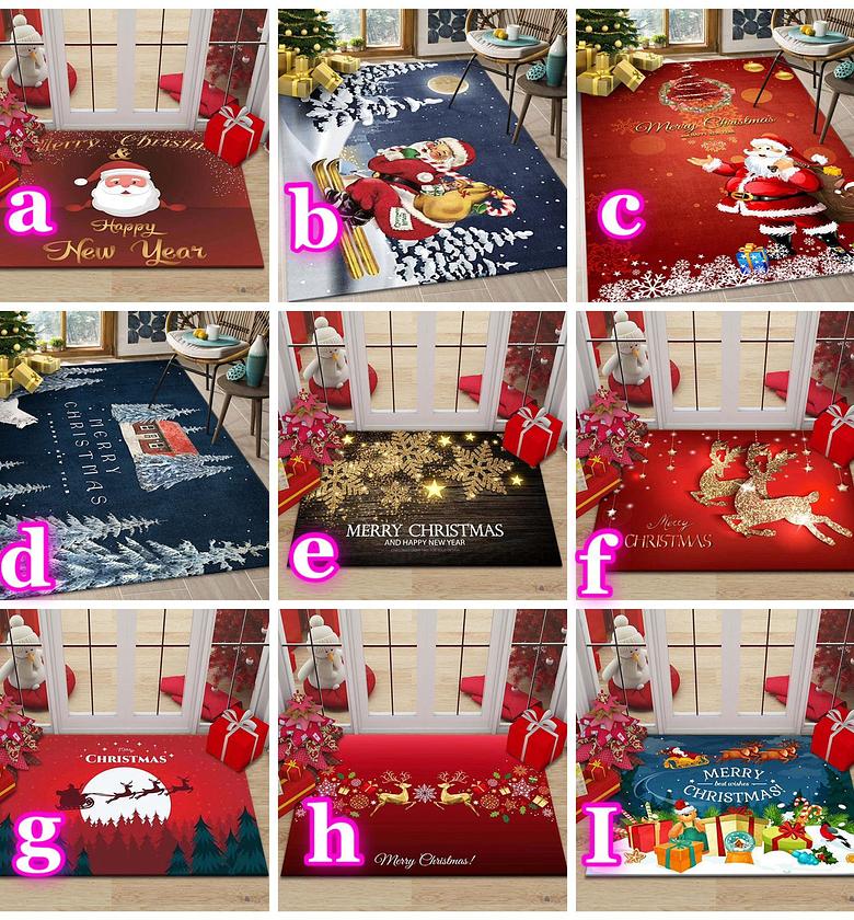 Festive Christmas Welcome Door Mat Rug Home Decor image