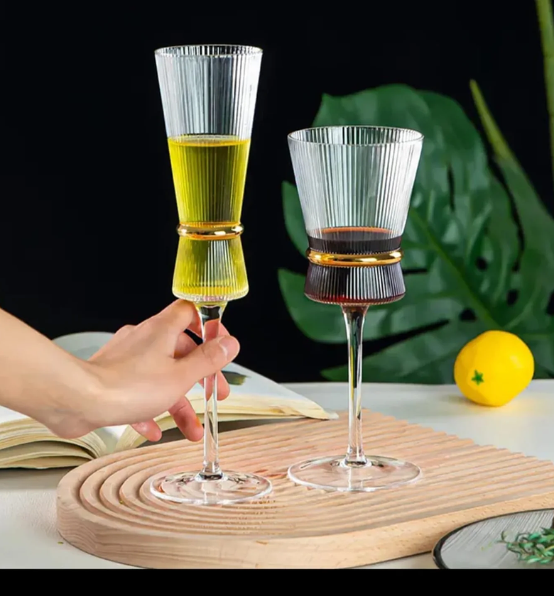 Elegant Crystal Stemware Glasses image