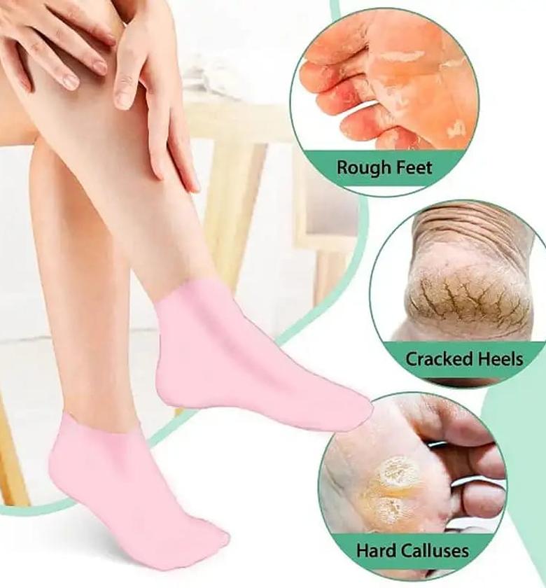Silicone Moisturizing Spa Gel Heel Socks  image