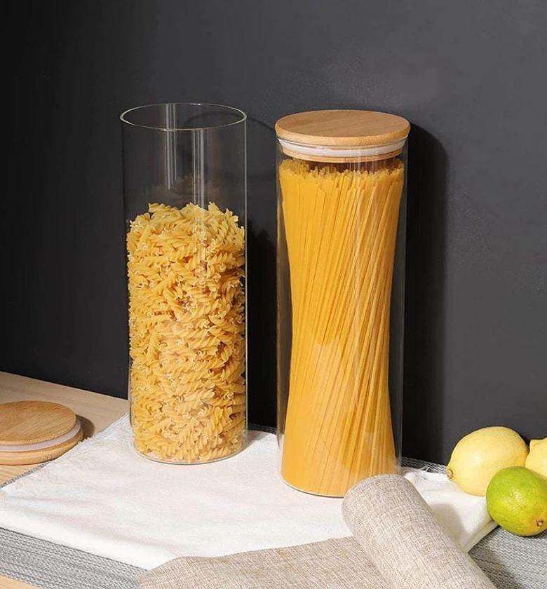 AuraStack Tall Glass Pantry Canister (2000ml) image