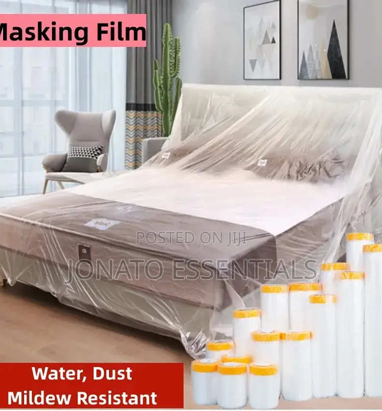 Dustproof and Waterproof Furniture Dust Cover, Masking Film image
