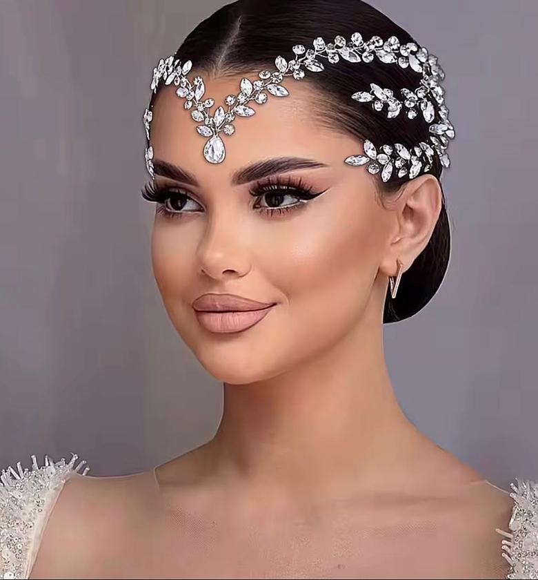 Arboreal Crystal Bridal Forehead Vine image