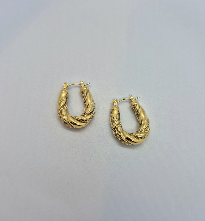 Luna Twisted Hoops image