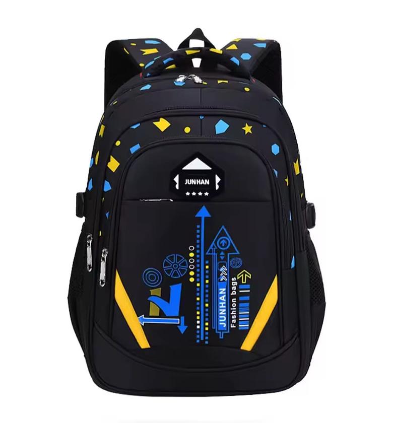Geometry Print Lightweight Large-Capacity School Backpack image