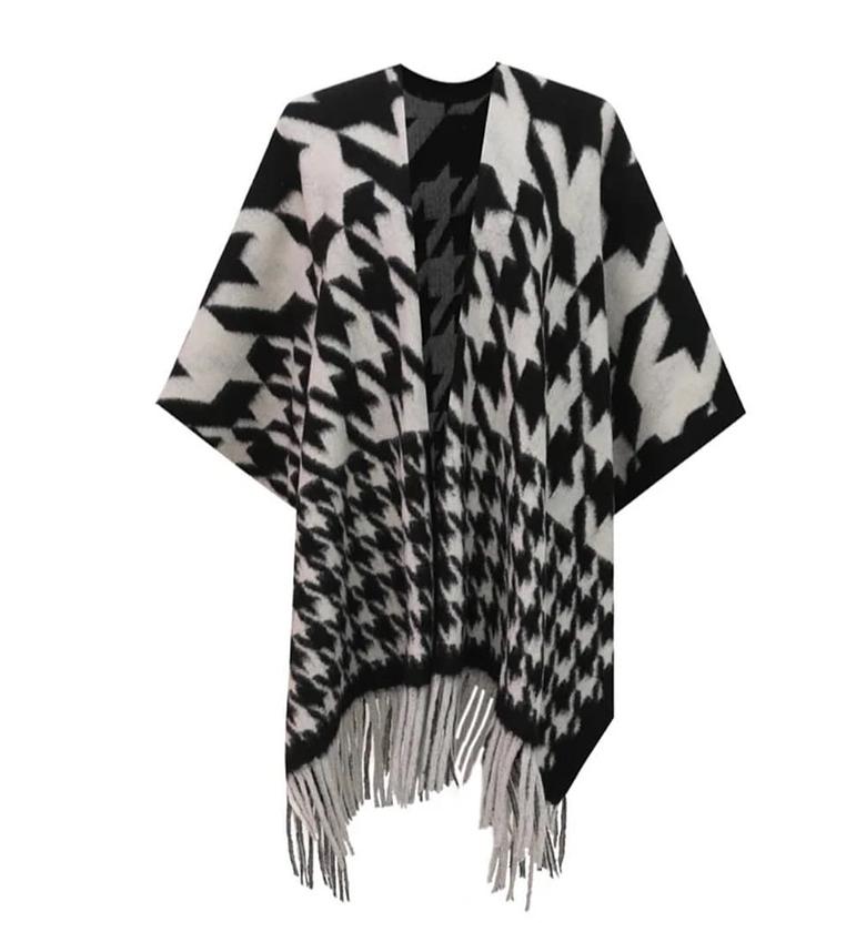 Poncho - BLACK/ WHITE  image