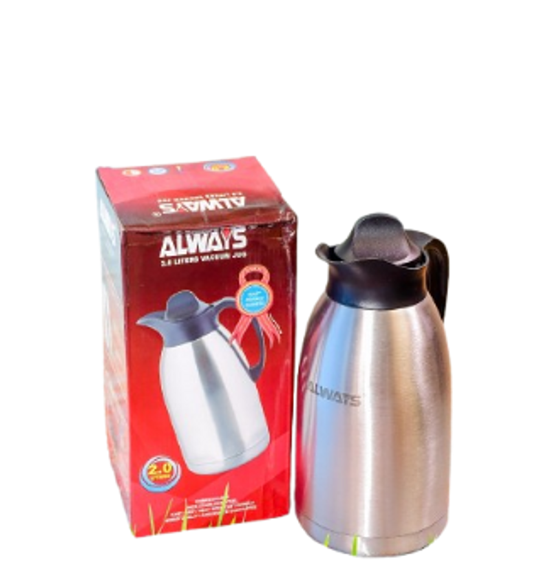 Always Unbreakable 2.0LTR Vacuum Thermos Flask - Stainless Steel . image