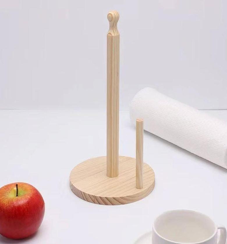 Bamboo tissue holder image