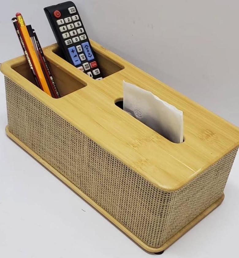 HIGH~GRADE MODERN RATTAN SERVIETTE HOLDER. image