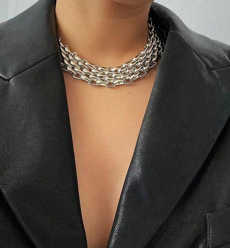 Geometric Waterproof Non Tarnish Necklace image