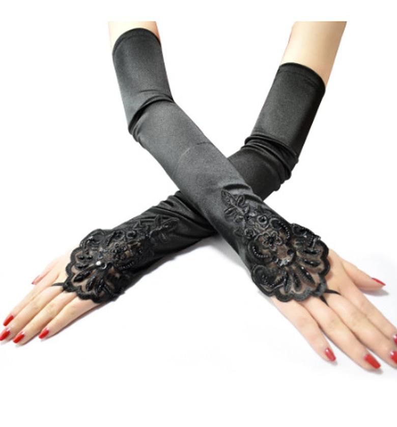 Open opera gloves image