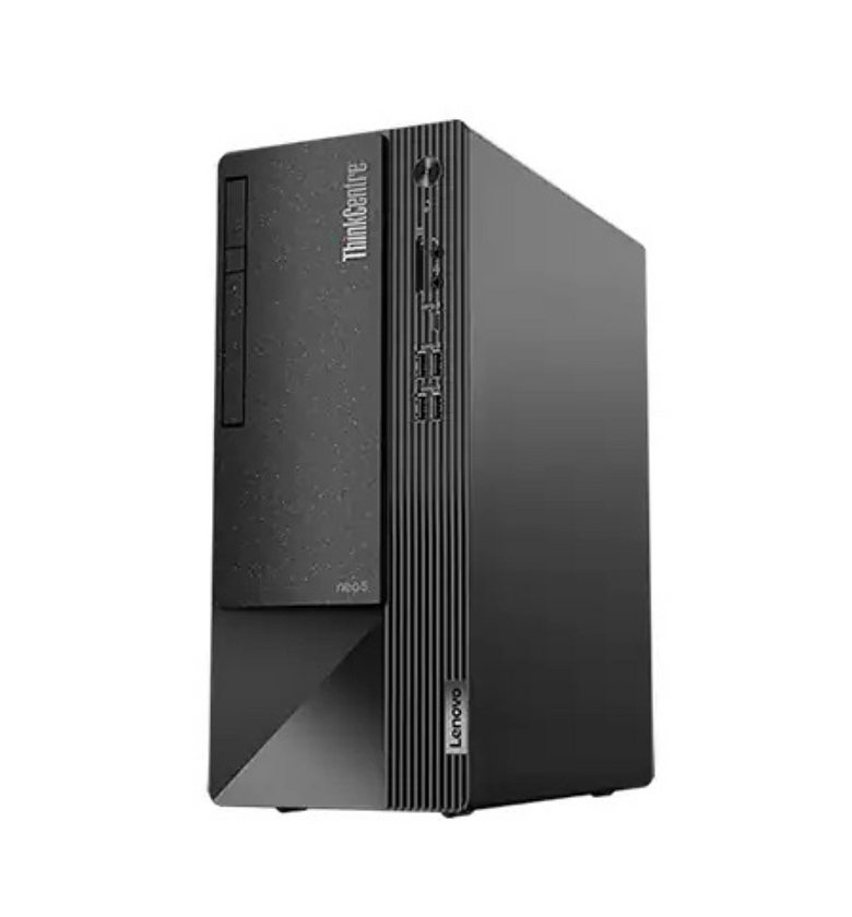 Lenovo ThinkCentre Neo 50t Tower – Intel® Core™ i3-12100 | 4GB RAM | 1TB HDD | FreeDOS | CPU Only | Black image