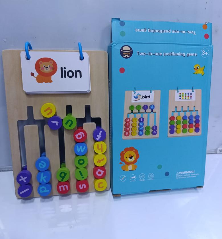 Two-in-One Positioning Game – Wooden Educational Toy image