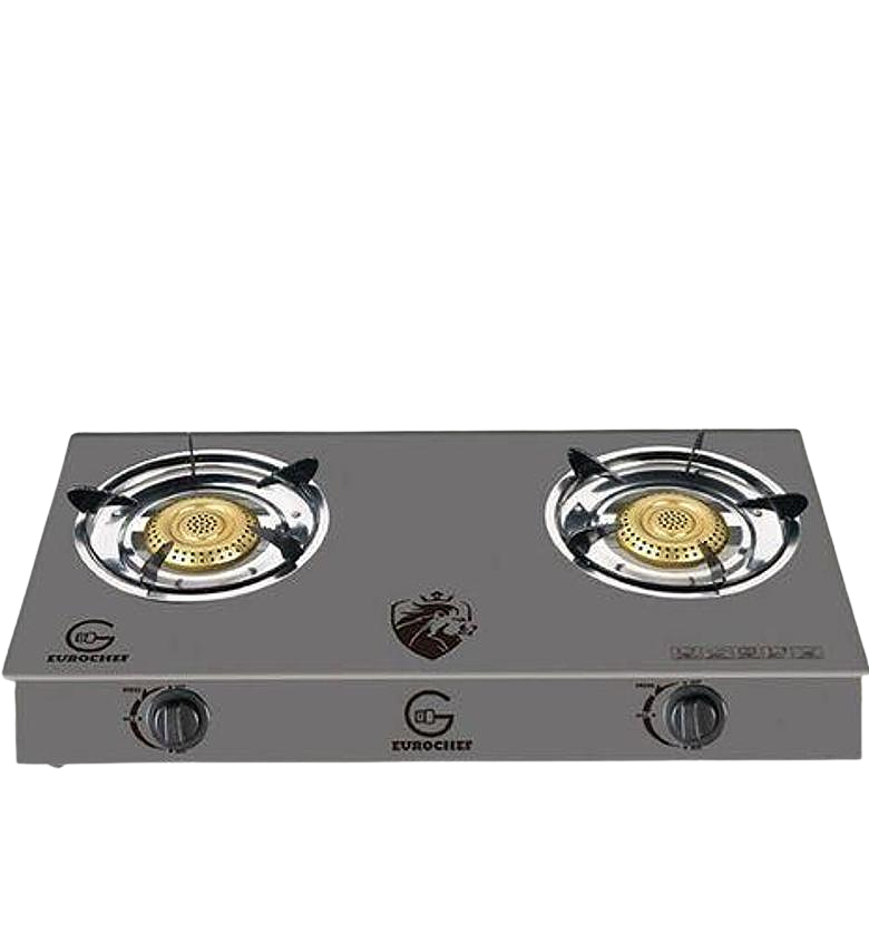 Eurochef Glass Gas Stove, 2 Burners Gas Cooker, Table Top image