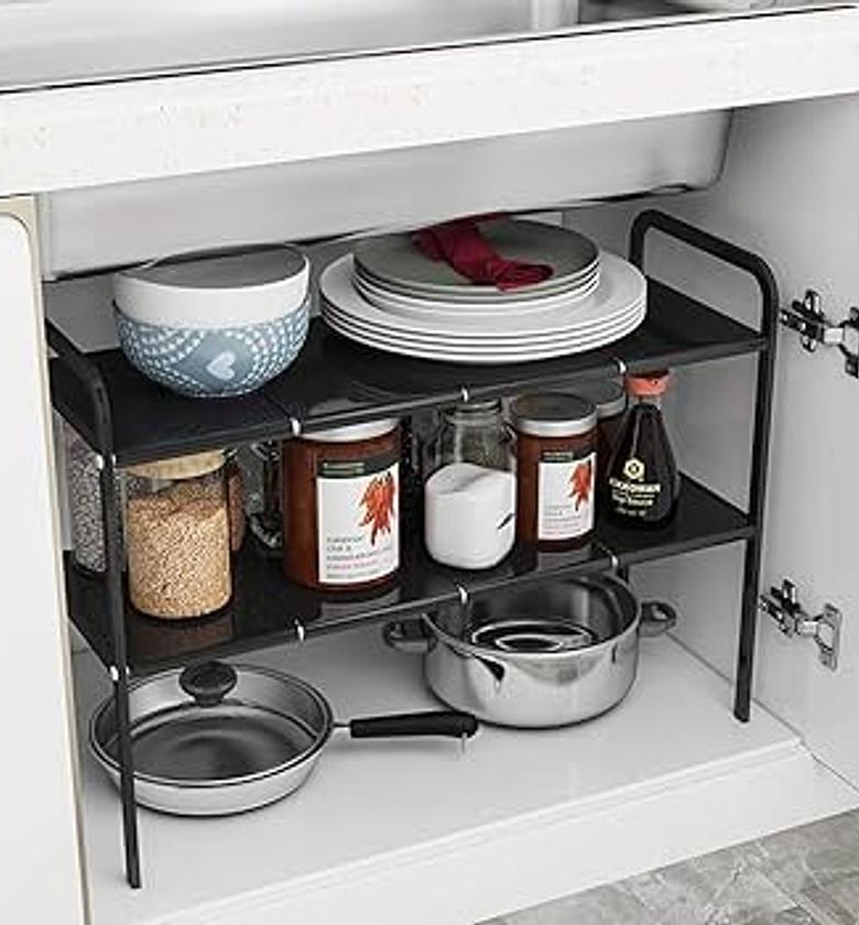 Adjustable Kitchen Under Sink Storage Shelf Organizer Kenya image