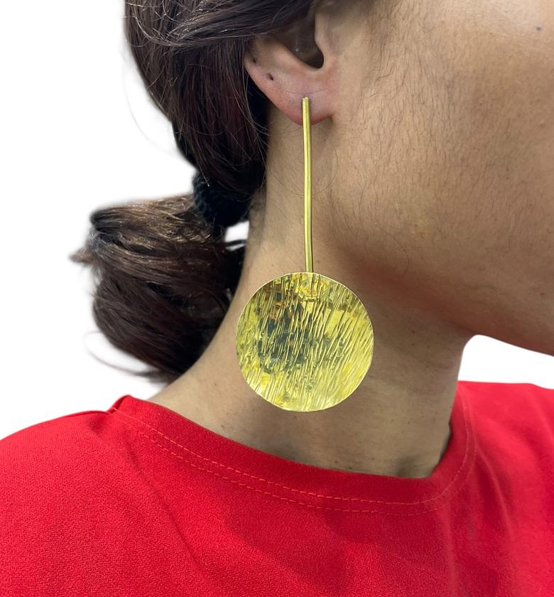 Hekima Brass Earrings image