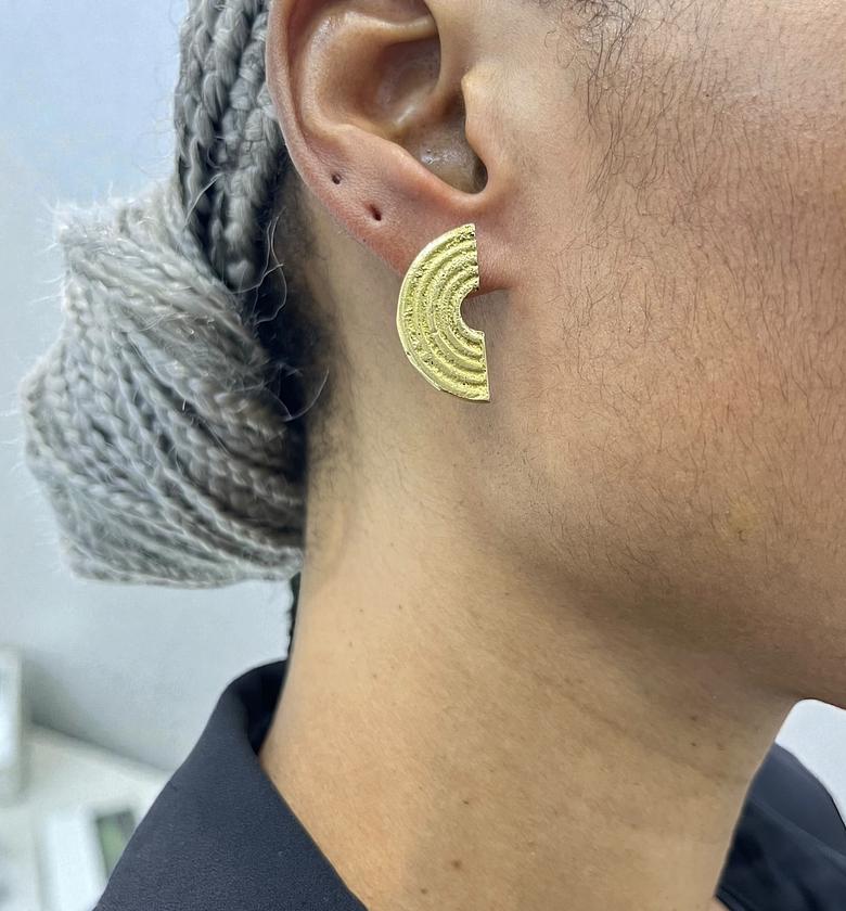Orbit  Brass Earrings image