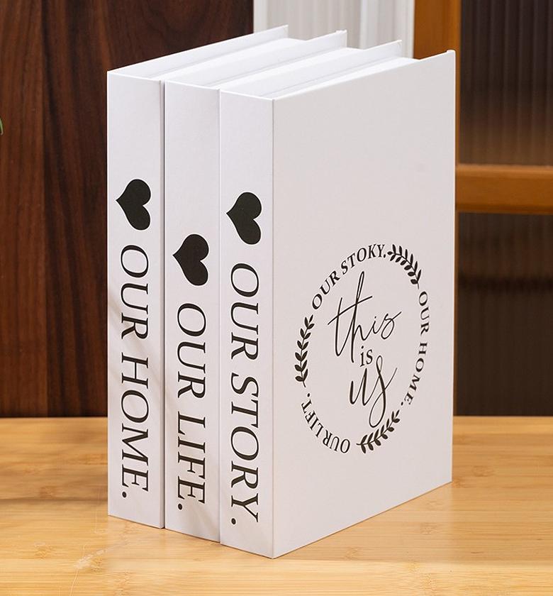 Modern Fake Books Decoration (White) image