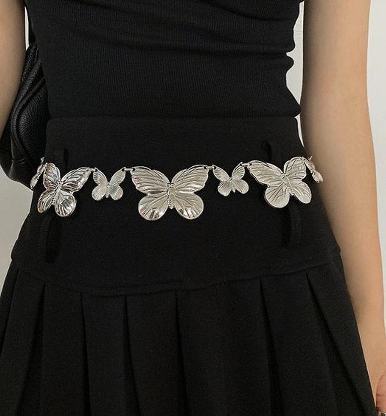 Delicate Butterfly Chain Belt image