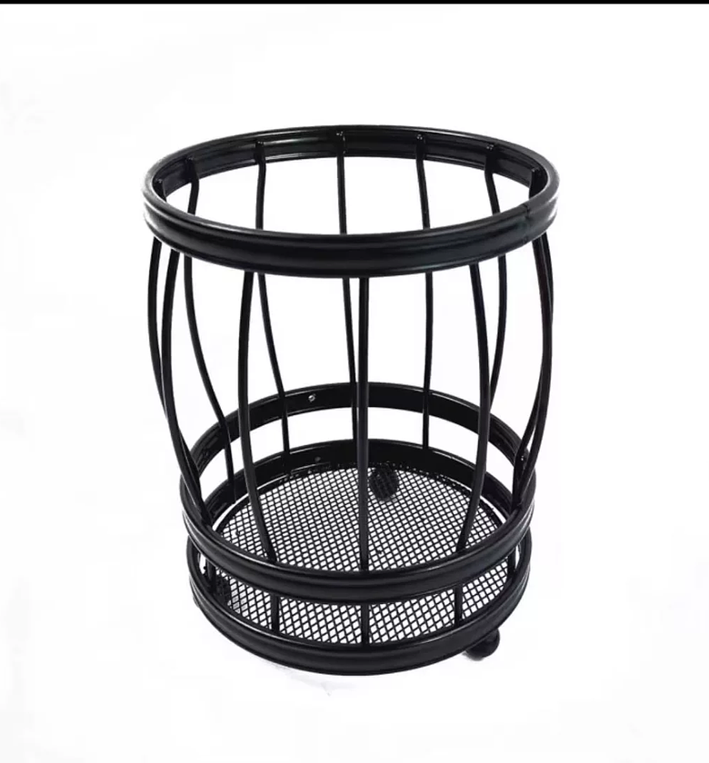 Rustic Metal Mesh Utensil Holder Organizer image