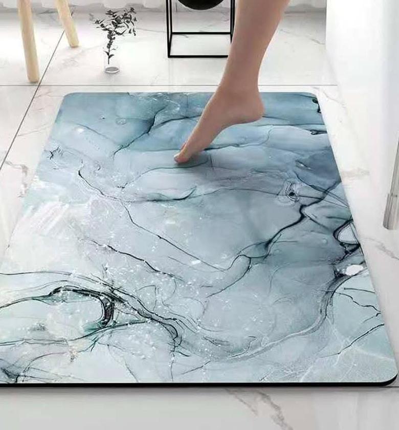 Super Absorbent Bath Mat Non Slip Quick Drying Bathroom Rug image