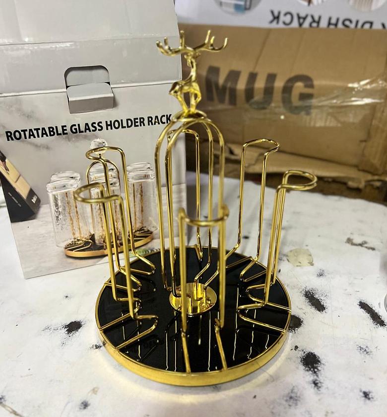 Rotatable Glass Holder Rack image