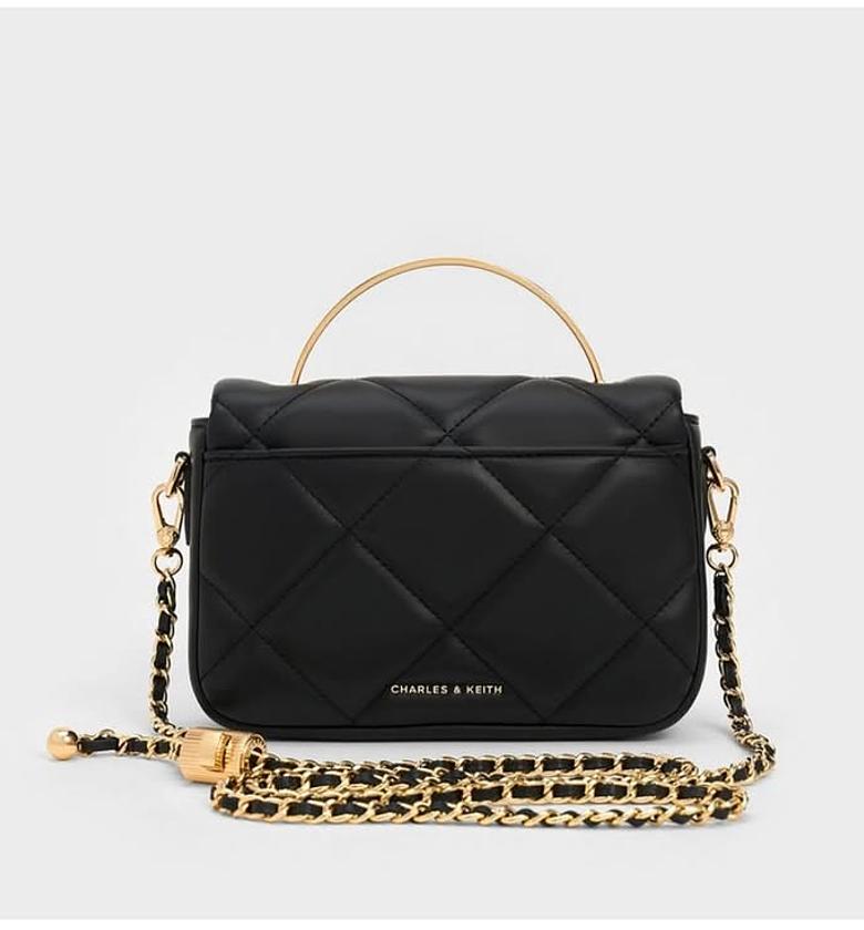 C & K Nia Quilted Box Handle Handbag image