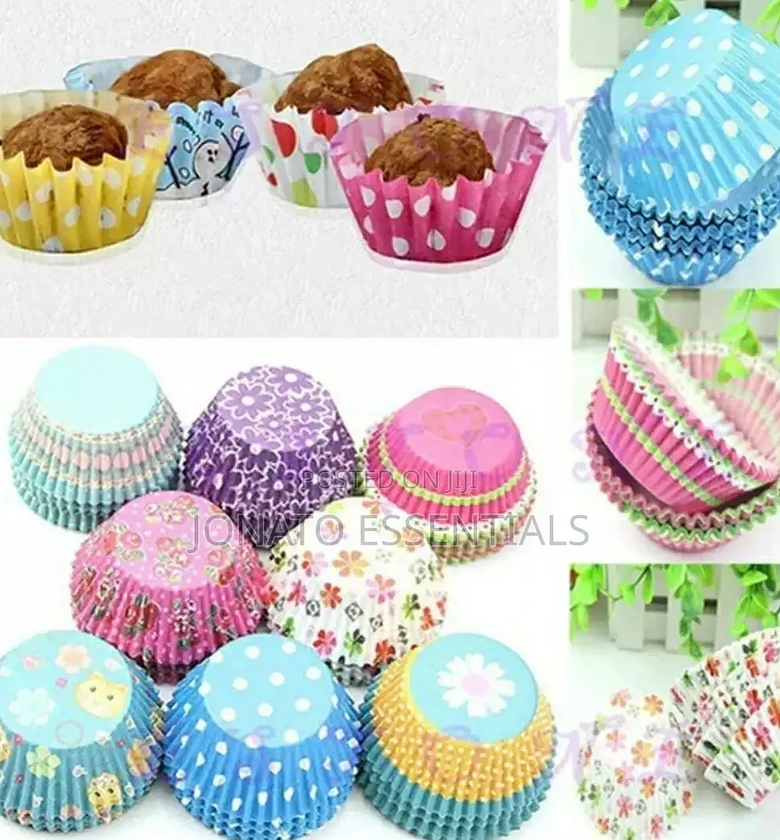 50pc Disposable Cupcake Paper Holders/Molds image