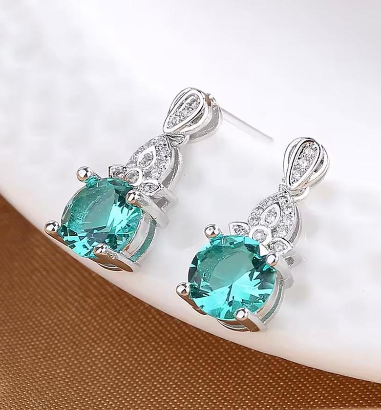 Aqua Teardrop Serenity Drop Earrings image