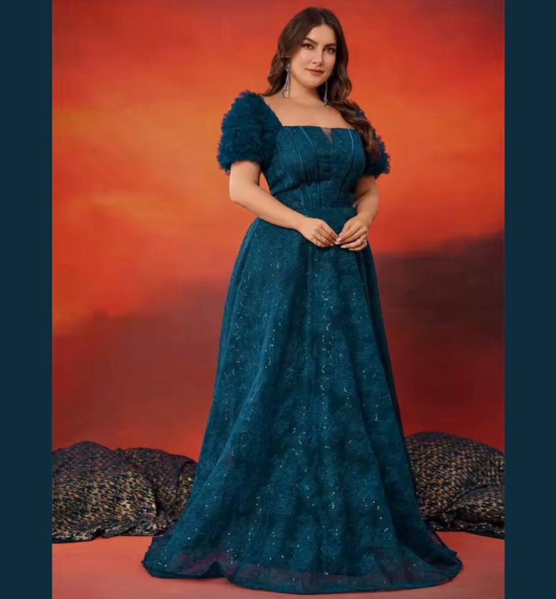 Midnight Jewel Embroidered A-Line Gown image