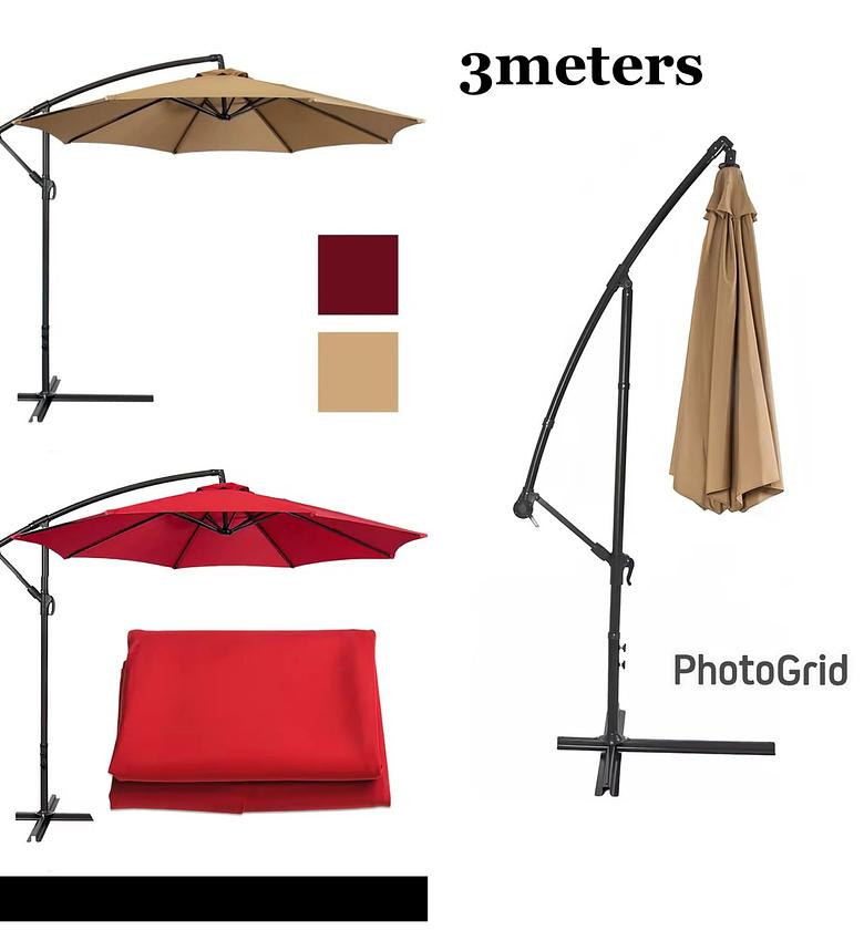 3M High-Quality Canvas Outdoor Umbrella image