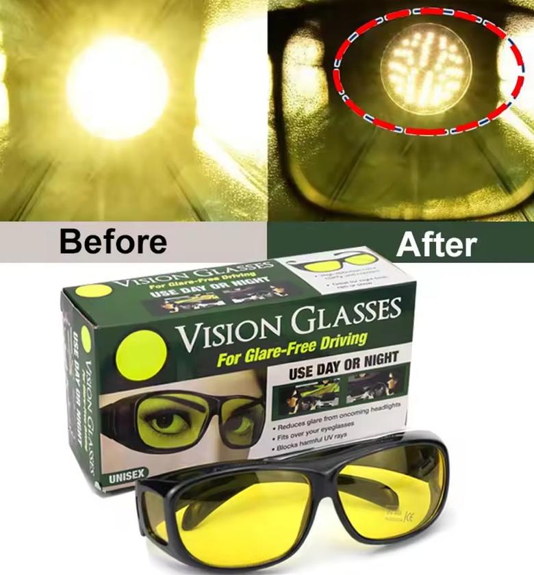Day And Night Car Vision Drivers Goggles Or Glasses image