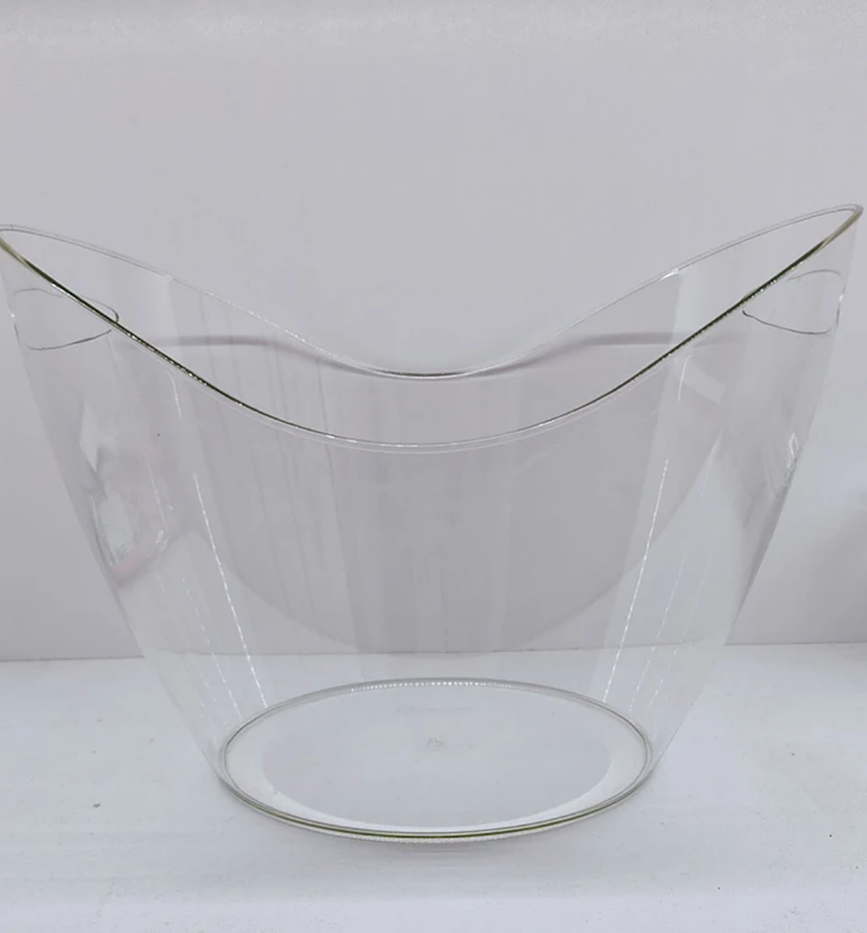 Acrylic Ice Bucket with Hollow Handles — 4L Capacity 🧊 image