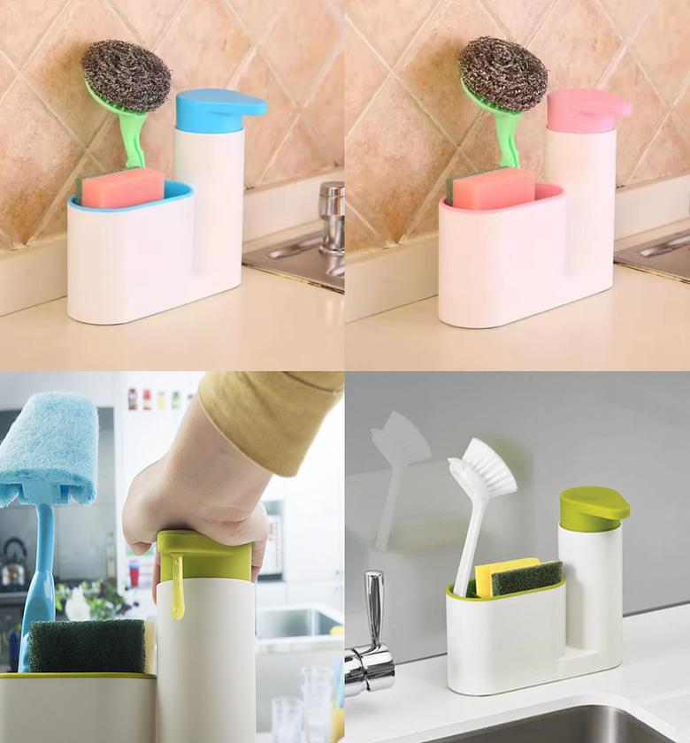 Sink Tidy, Liquid Soap Detergent Dispenser Bottle image