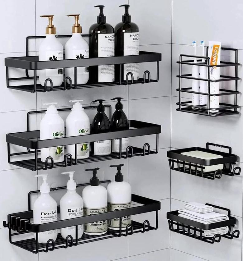 6-PC Shower Caddy Spacious Bathroom Shower Organizers image