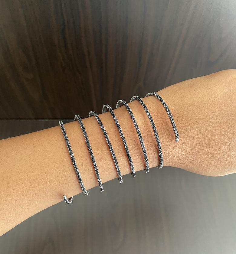 Spiral Bracelet (Black) image