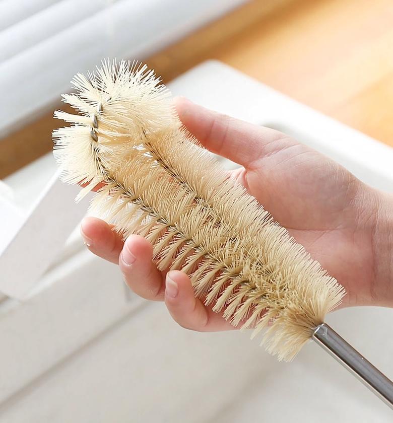 4-Piece Long Wooden Handle Bottle Cleaning Brush Set image