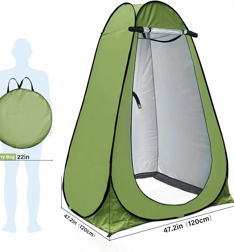  Pop-Up Privacy Tent. Privacy Shower Tent - Portable Outdoor Camping Bathroom Toilet Changing Dressing Room  image