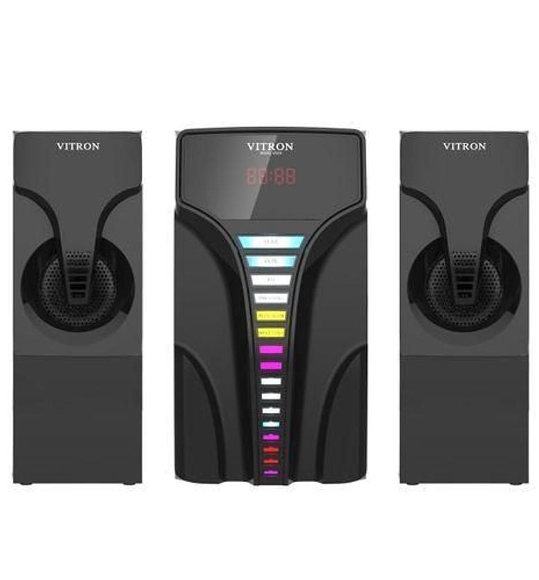 Subwoofer. Vitron V5204 2.1Ch Multimedia Speaker System BT/USB/MP3 - Black (1YR WRTY) image