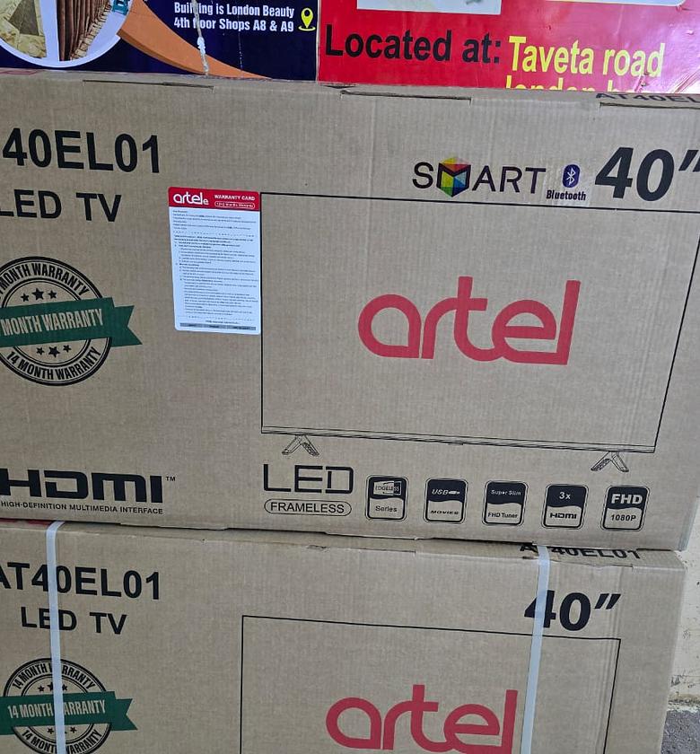 Artel 40" Inch Frameless SMART TV Bluetooth-Enabled Android TV image